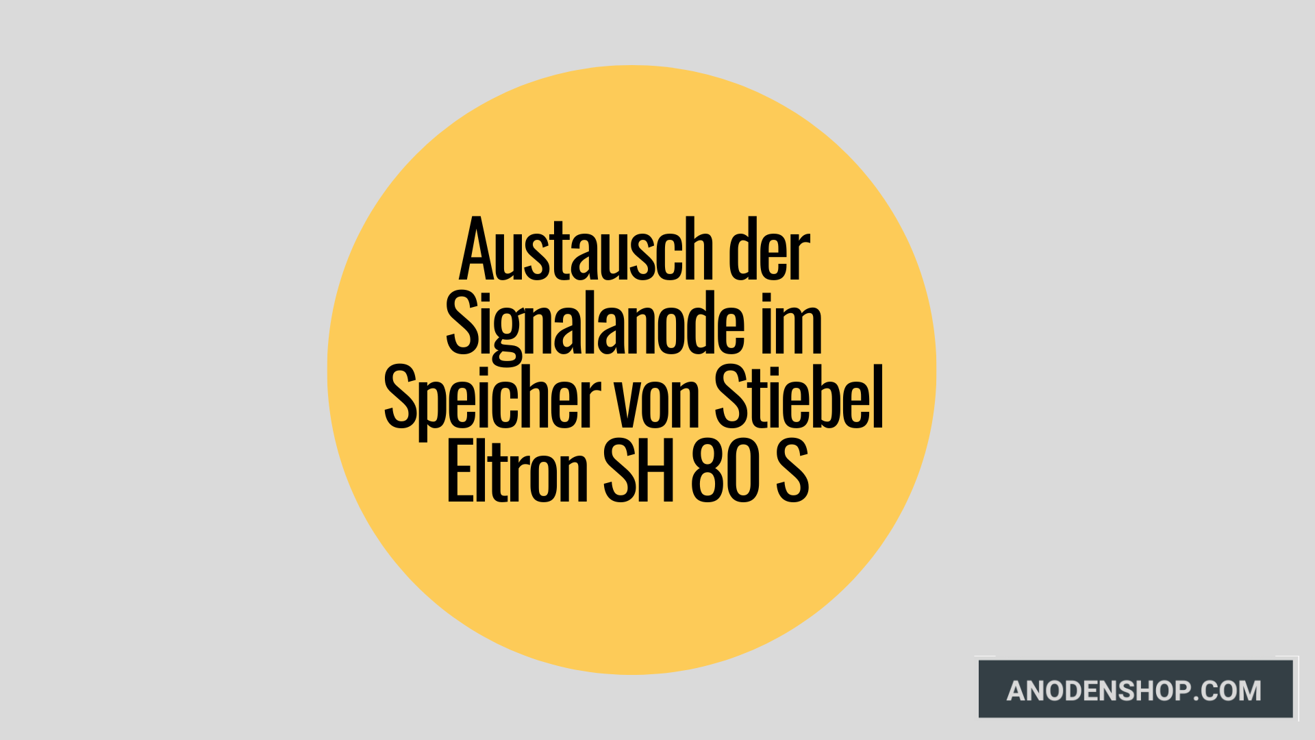 Wie wechselt man eine Signalanode und reinigt den Speicher?