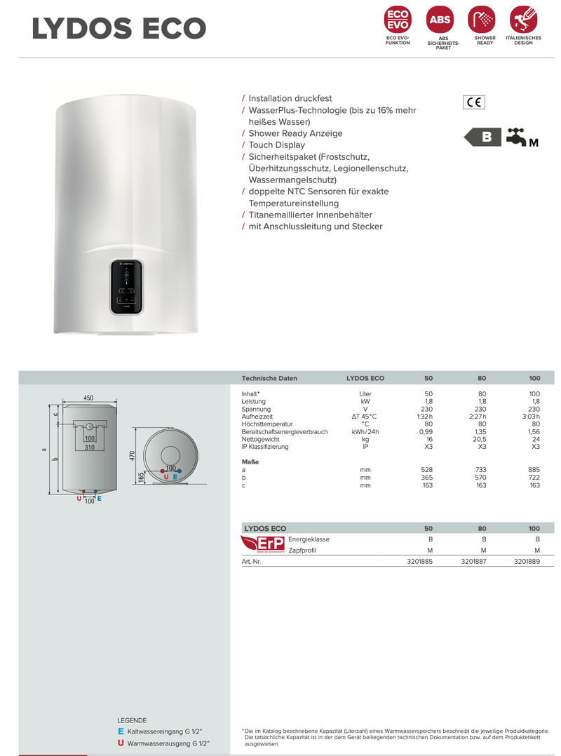 Ariston Lydos Eco 50